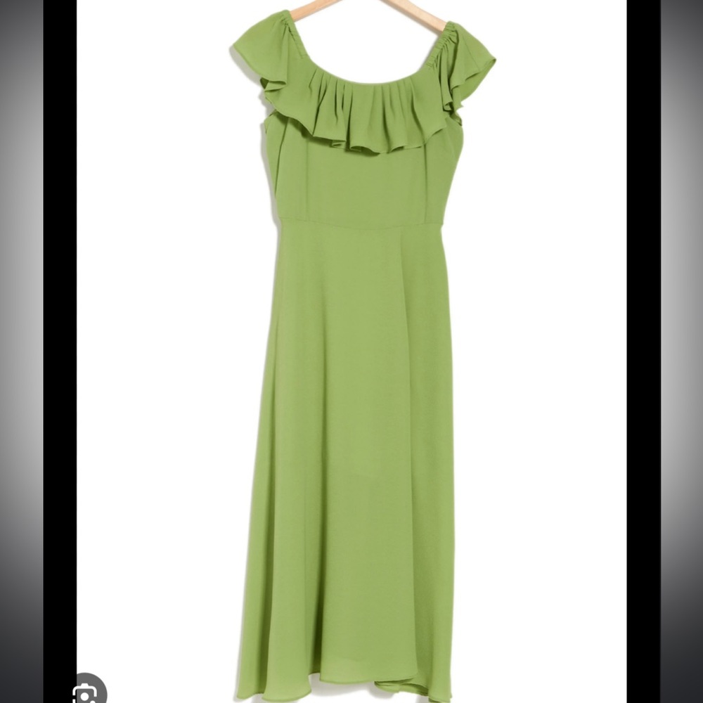 BCBG Generation Off The Shoulder Ruffle Dress